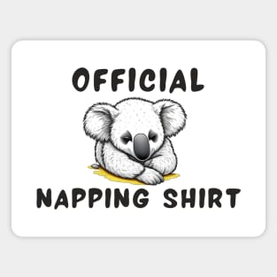 Napping shirt koala Magnet